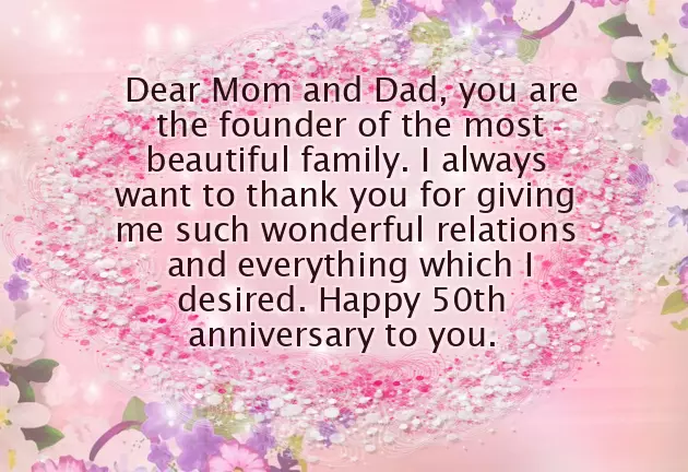 Happy Golden Anniversary Wishes