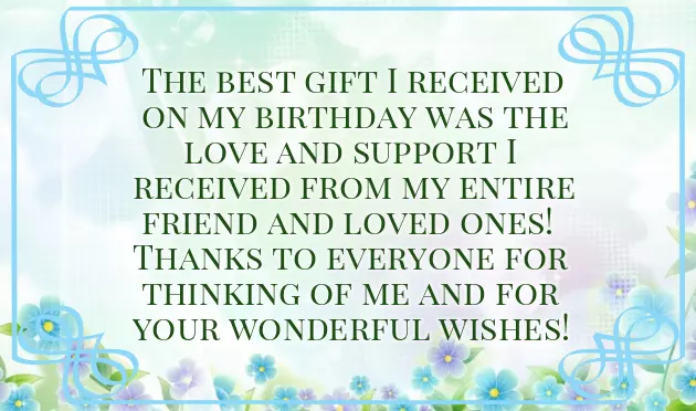 Words To Thank Someone For Birthday Wishes