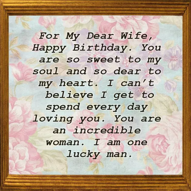 Happy Birthday My Dear Wife Wishes