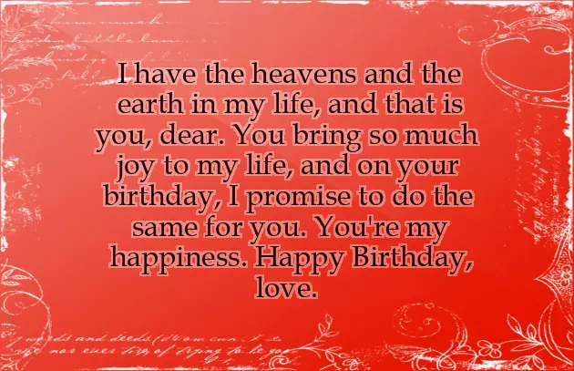 For Lover Birthday Wishes