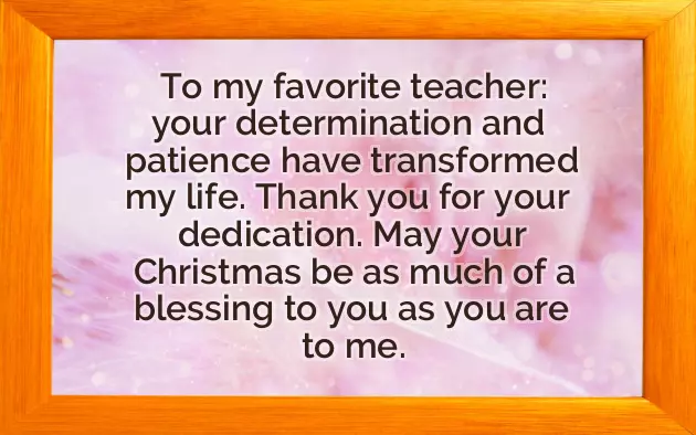Merry Christmas Teacher Quotes