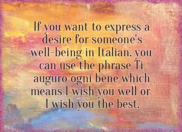 Wish You Well Phrase