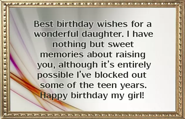 Wishing Daughter For Her Birthday Wishing Daughter For Her Birthday