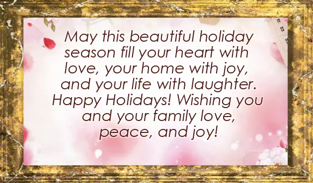 Warm Christmas Message