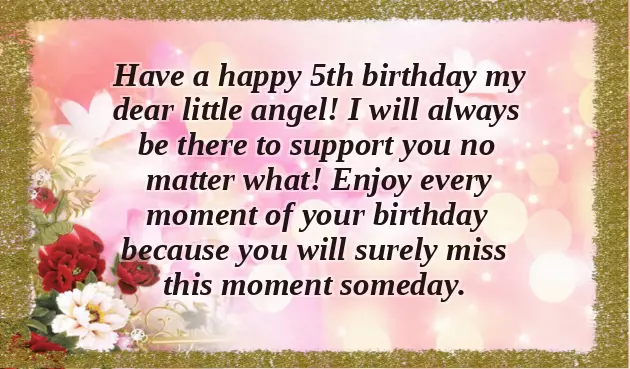 Birthday Wishes For 5 Year Old Boy