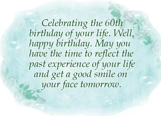 Happy Birthday 60 Year Old