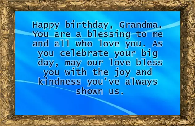 Birthday Wishes To Grandma