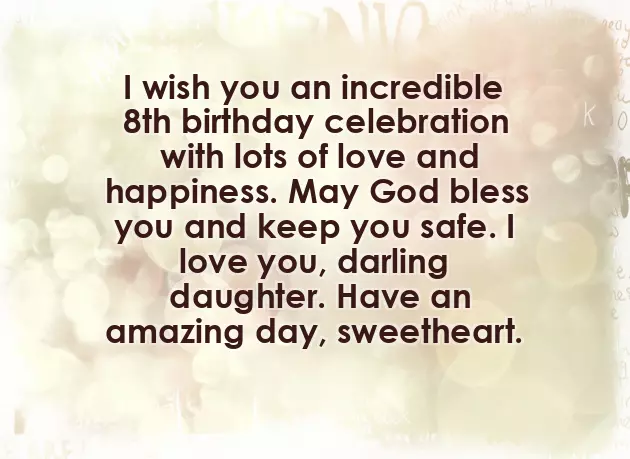 Birthday Wishes To 8 Years Old Girl Birthday Wishes To 8 Years Old Girl