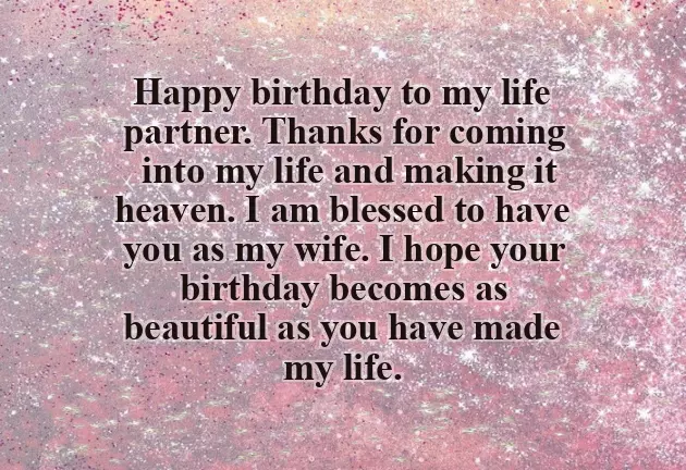 Birthday Text For My Wife