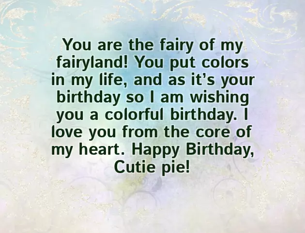 Happy Birthday My Sweetheart