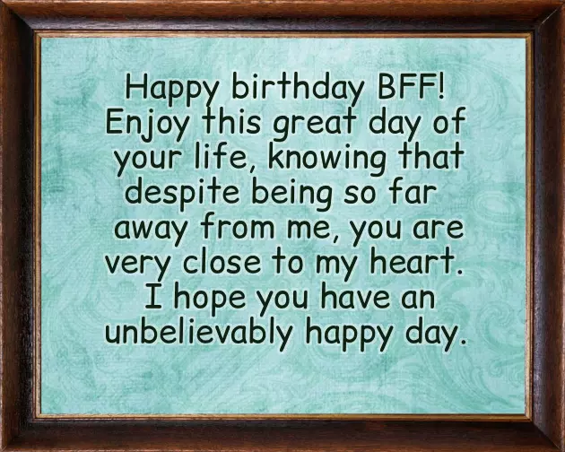 Cute Best Friend Happy Birthday Letters