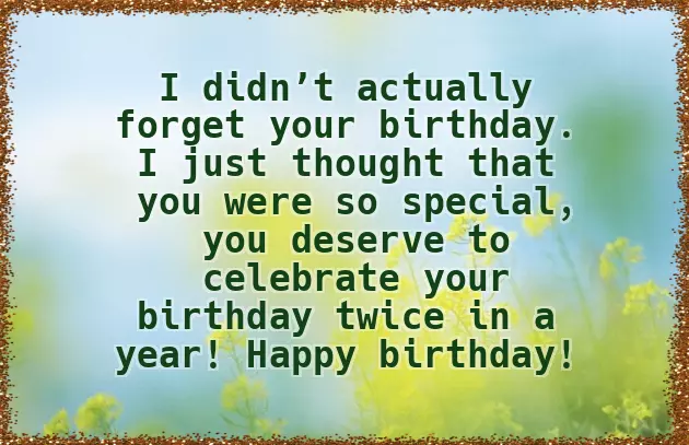 Belated Birthday Wishes Funny