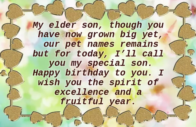 Birthday Greetings To My Eldest Son Birthday Greetings To My Eldest Son