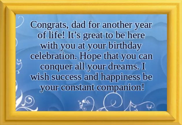 Birthday Wishes For A Father