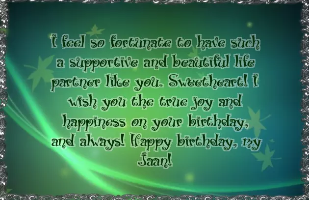 My Wife Birthday Wishes In English