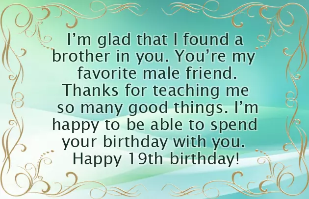 Happy 19Th Birthday Brother