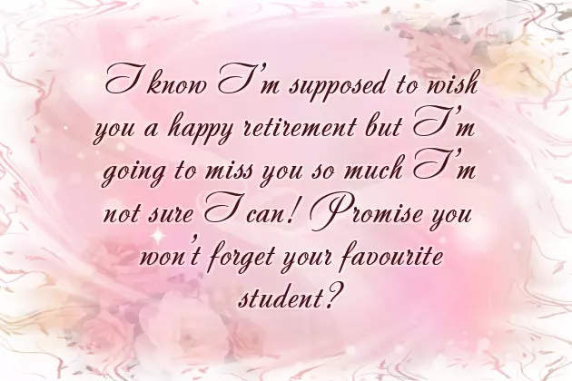 Retirement Wishes For Teacher