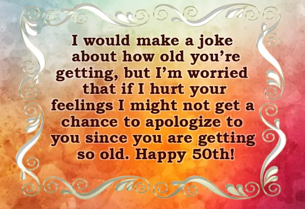 Wishes For 50Th Birthday Woman