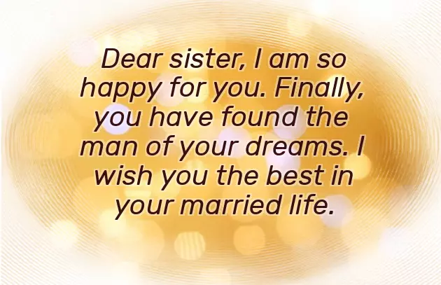 Sister Wedding Wishes