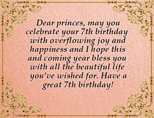 Birthday Wishes For Daughter Turning 7