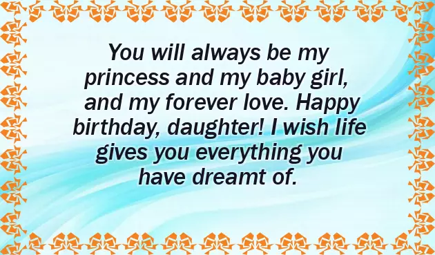 Birthday Wishes For Sweet Daughter