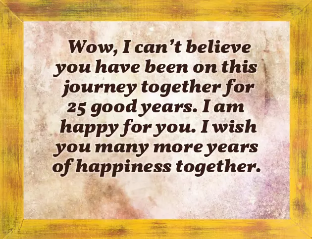 Message For 25Th Marriage Anniversary Message For 25Th Marriage Anniversary