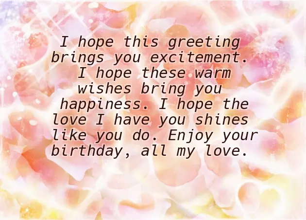 Best Birthday Wishes For Love