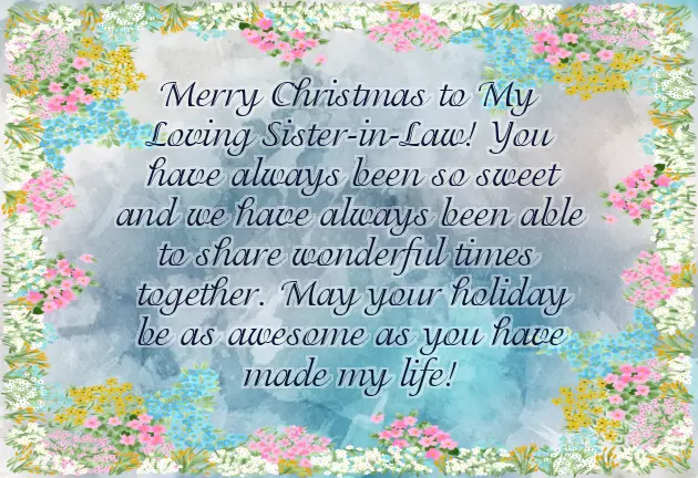 Christmas Message For Sister And Brother In Law