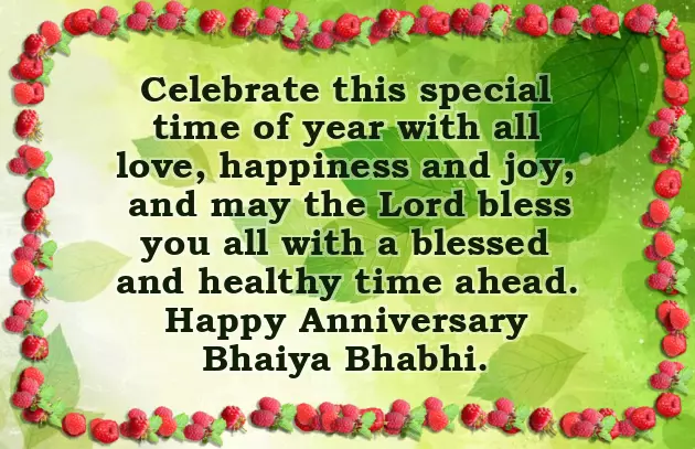 Happy Anniversary Bhaiya Bhabhi Whatsapp Status