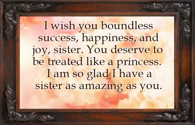 Happy Birthday Sister Wishes