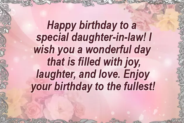 Daughter In Law Birthday Wishes Quotes