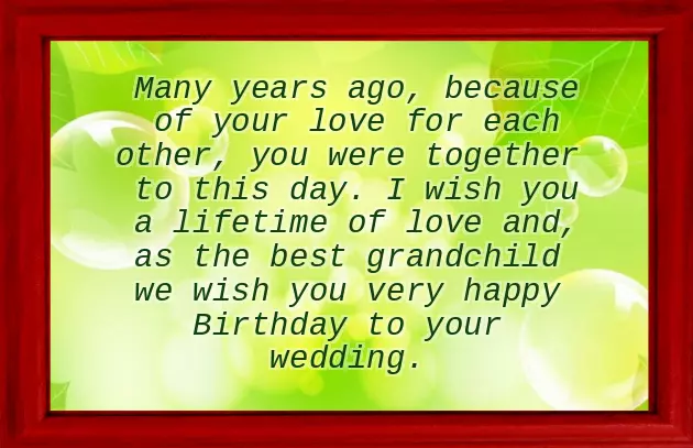 Anniversary Message For Grandparents