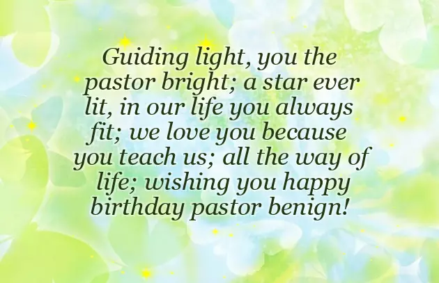Birthday Wishes Pastor