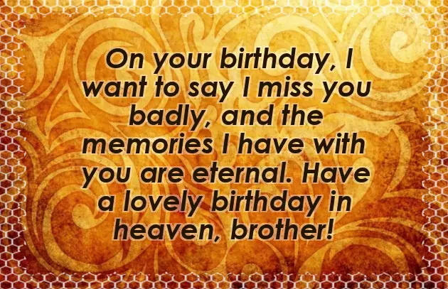 Birthday Wishes For Lost Brother