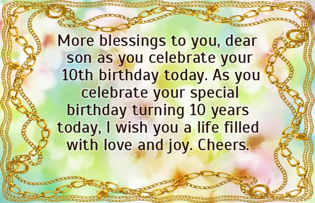 Happy Birthday Wishes To 10 Year Old Boy Happy Birthday Wishes To 10 Year Old Boy
