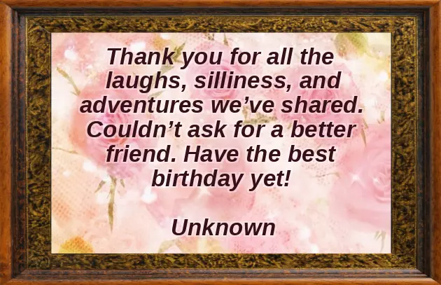 Bday Wishes For Best Friend