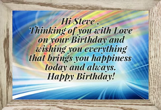 Funny Happy Birthday Steve
