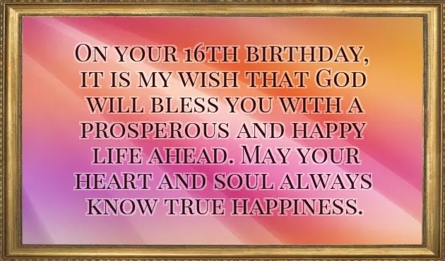 Happy 16Th Birthday Wishes For Granddaughter