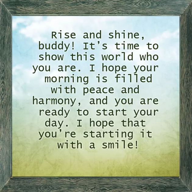 Morning Message In English