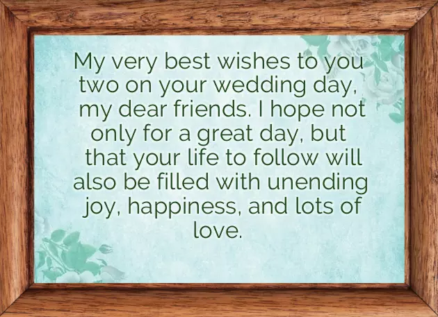 Sample Wedding Congratulations