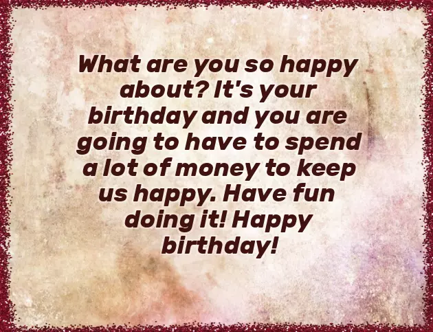 Sarcastic Birthday Wish For Sister