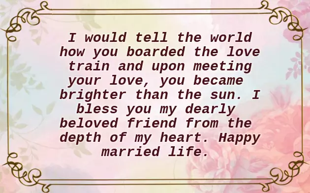 Married Life Congratulations