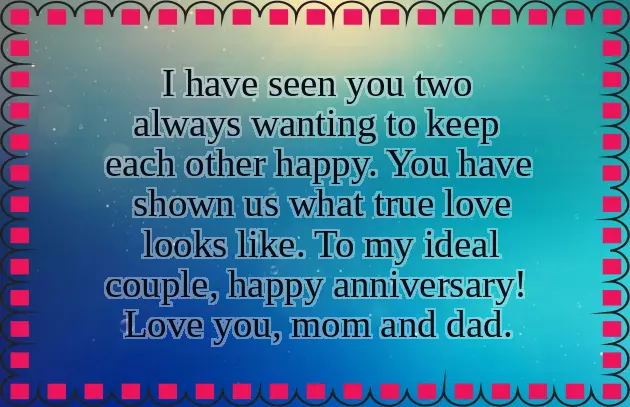 Happy Anniversary Wishes For Dad And Mom