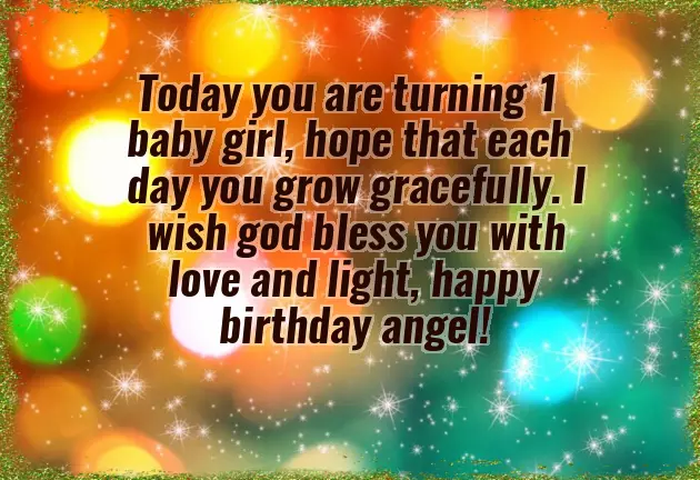 First Birthday Wishes Quotes For Baby Girl