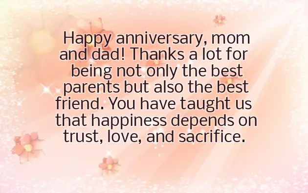 Daughter Wishes For Parents Anniversary