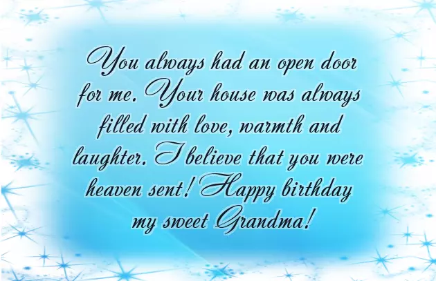 Birthday Wishes To Grandma