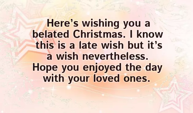 Happy Belated Christmas