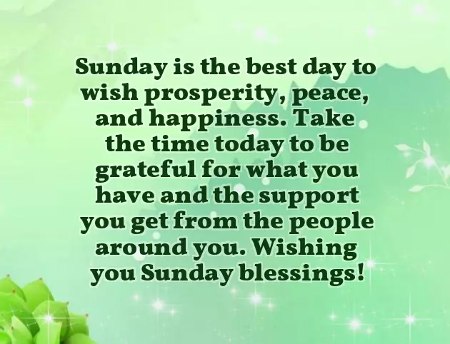 May You Have A Blessed Sunday