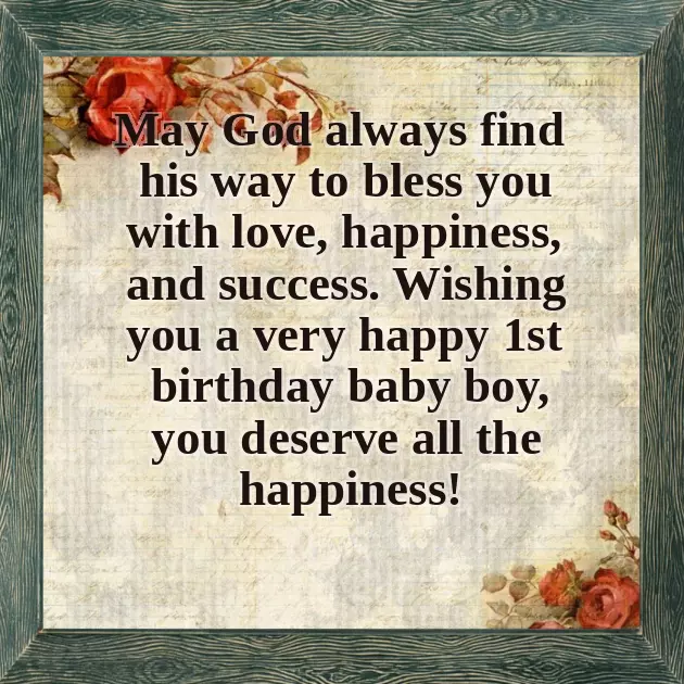 Birthday Wish For My Baby Boy