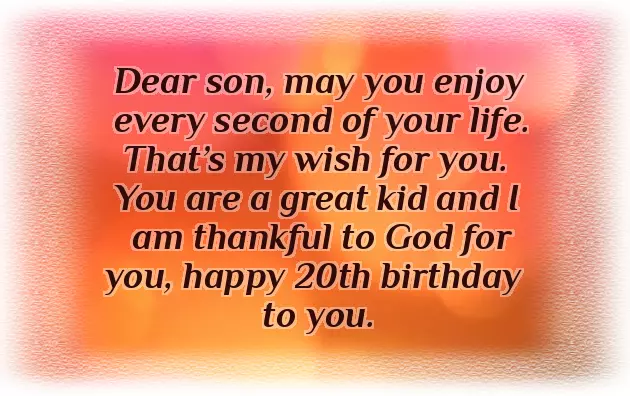 Birthday Wish For Son From Mother